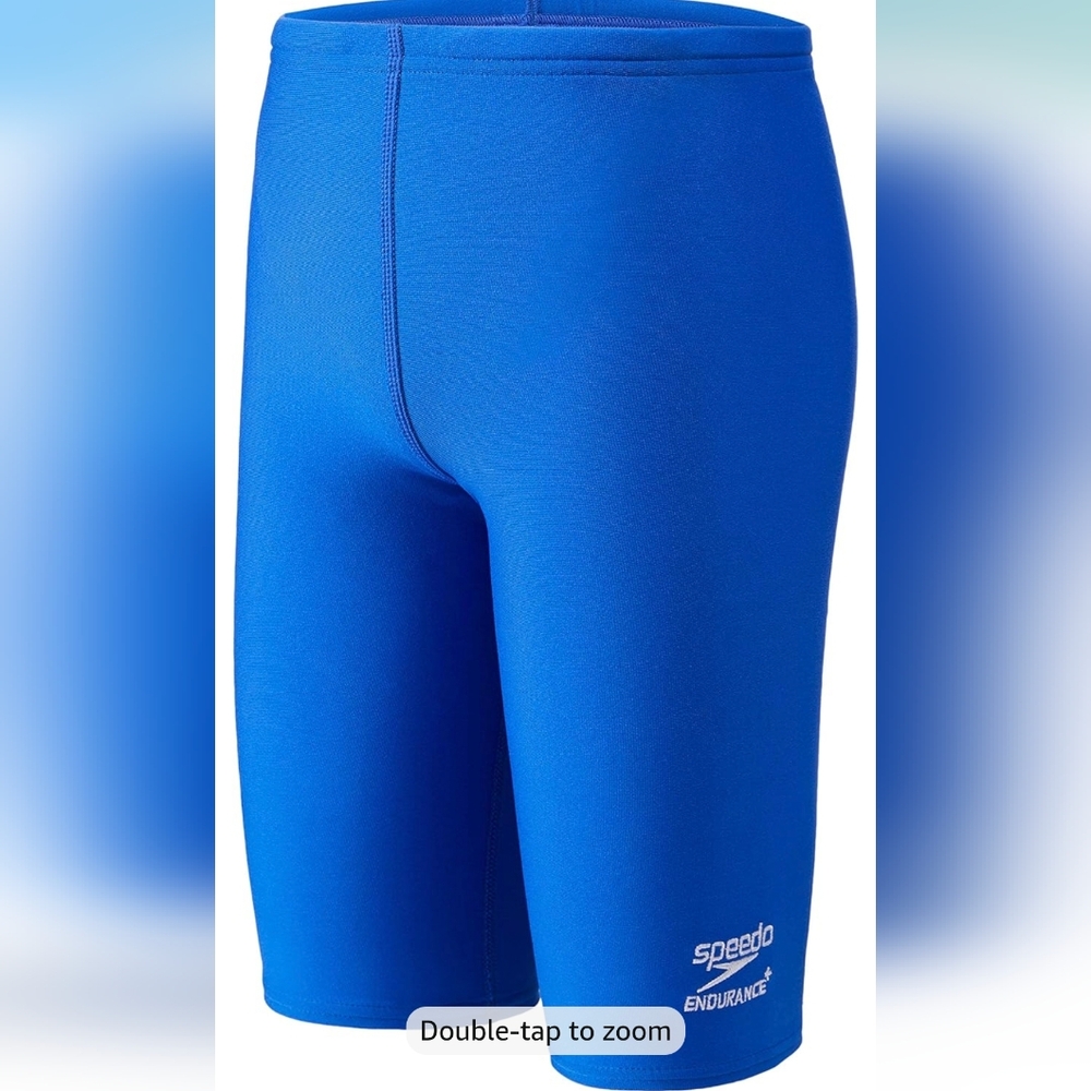 NWT Speedo Boys' Swimsuit Jammer Endurance+ Solid USA Youth